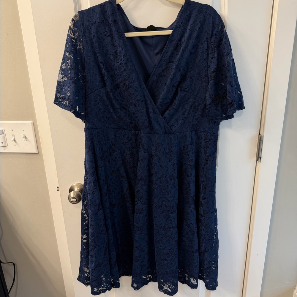Navy Lace Dress